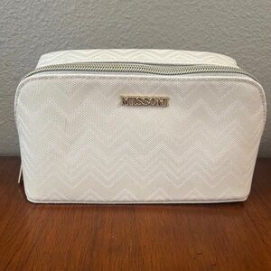 Ivory Missoni Travel Pouch with Delta One